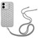 iPhone 16 Plus Honeycomb Radiating Lens Holder Magsafe Phone Case with Lanyard - Grey