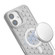 iPhone 16 Plus Honeycomb Radiating Lens Holder Magsafe Phone Case with Lanyard - Grey