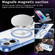 iPhone 16 Plus Ice Color Magnetic Series Magsafe Magnetic PC Hybrid TPU Phone Case - Far Peak Blue