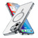 iPhone 16 Plus Ice Color Magnetic Series Magsafe Magnetic PC Hybrid TPU Phone Case - Grey