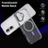 iPhone 16 Plus Ice Color Magnetic Series Magsafe Magnetic PC Hybrid TPU Phone Case - Grey