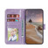 iPhone 16 Plus Lace Flower Embossing Flip Leather Phone Case - Purple