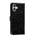 iPhone 16 Plus Mandala Embossing Pattern Horizontal Flip Leather Phone Case - Black