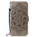iPhone 16 Plus Mandala Embossing Pattern Horizontal Flip Leather Phone Case - Gray