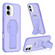 iPhone 16 Plus Matte Skin Feel Wristband Holder MagSafe Phone Case - Purple