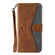 iPhone 16 Plus Nail Skin Feel Stitching Calf Texture Leather Phone Case - Brown