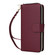 iPhone 16 Plus Nine-card Slots Zipper Wallet Bag Leather Phone Case - Wine Red