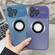 iPhone 16 Plus Plating Large Window MagSafe Phone Case - Sierra Blue