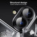 iPhone 16 Plus Plating PC 360 Ring Holder Magsafe Phone Case - Clear Gold