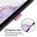 iPhone 16 Plus PT003 Marble Pattern Flip Leather Phone Case - White Purple