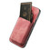 iPhone 16 Plus Retro Leather Card Bag Magnetic Phone Case - Pink