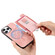 iPhone 16 Plus Retro Magsafe Cross Leather Pull-Out Card Bag Back Phone Case - Pink