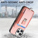 iPhone 16 Plus Retro Magsafe Cross Leather Pull-Out Card Bag Back Phone Case - Pink