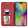 iPhone 16 Plus Retro Skin Feel Magnetic Flip Leather Phone Case - Red