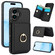 iPhone 16 Plus RFID Anti-theft Card Ring Holder Phone Case - Black