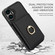 iPhone 16 Plus RFID Anti-theft Card Ring Holder Phone Case - Black