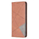 iPhone 16 Plus Rhombus Texture Magnetic Leather Phone Case - Brown