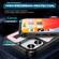 iPhone 16 Plus Ring Holder Carbon Fiber PC Hybrid TPU Phone Case - Rose Gold
