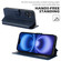 iPhone 16 Plus Shockproof PU + TPU Leather Phone Case - Blue
