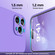 iPhone 16 Plus Silicone Suction Cup MagSafe Phone Case with Screen Film - Purple
