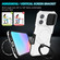 iPhone 16 Plus Sliding Camshield MagSafe Holder TPU Hybrid PC Phone Case - Black White