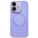 iPhone 16 Plus Small Window Acrylic Glass Lens MagSafe Silicone Phone Case - Purple