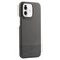 iPhone 16 Plus Stitching Cloth PU Shockproof Phone Case - Grey