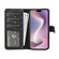 iPhone 16 Plus Stitching Horizontal Flip Leather Phone Case - Black
