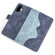 iPhone 16 Plus Stitching Horizontal Flip Leather Phone Case - Blue