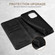 iPhone 16 Plus Suteni Calf Texture Horizontal Flip Leather Phone Case - Black