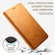 iPhone 16 Plus Suteni Calf Texture Horizontal Flip Leather Phone Case - Khaki