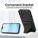 iPhone 16 Plus Ultra-thin Shockproof Phone Protective Case with Holder - Black