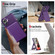 iPhone 16 Plus Vertical Flip Card Bag Holder Leather Phone Case - Purple