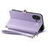 iPhone 16 Plus Wallet Multi-card Slot Leather Phone Case with Lanyard - Purple