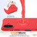 iPhone 16 Plus Wave Texture MagSafe Magnetic Liquid Silicone Phone Case - Red