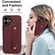 iPhone 16 Plus Wristband Vertical Flip Wallet Back Cover Phone Case with Long Lanyard - Wine Red