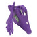 iPad Pro 11 2024 360 Rotation Aircraft Holder EVA Shockproof Tablet Case - Purple