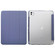 iPad Pro 11 2024 3-folding Electric Pressed Skin Texture Leather Tablet Case - Lavender
