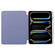 iPad Pro 11 2024 3-folding Electric Pressed Skin Texture Leather Tablet Case - Lavender