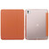 iPad Pro 11 2024 3-folding Electric Pressed Skin Texture Leather Tablet Case - Orange