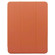 iPad Pro 11 2024 3-folding Electric Pressed Skin Texture Leather Tablet Case - Orange