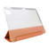 iPad Pro 11 2024 3-folding Electric Pressed Skin Texture Leather Tablet Case - Orange