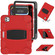 iPad Pro 11 2024 3-Layer Silicone Hybrid PC Tablet Case - Red Black