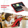 iPad Pro 11 2024 3-Layer Silicone Hybrid PC Tablet Case - Red Black