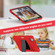 iPad Pro 11 2024 3-Layer Silicone Hybrid PC Tablet Case - Red Black