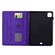 iPad Pro 11 2024 Cats Embossed Leather Smart Tablet Case - Purple