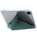 iPad Pro 11 2024 Clear Acrylic Deformation Leather Tablet Case - Dark Green