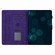 iPad Pro 11 2024 Coconut Tree Embossed Smart Leather Tablet Case - Purple