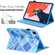 iPad Pro 11 2024 Colored Drawing Leather Smart Tablet Case - Blue Grid