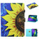 iPad Pro 11 2024 Coloured Drawing Stitching Smart Leather Tablet Case - Sunflower